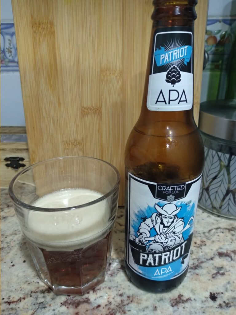 Cerveza Patriot APA de Lidl