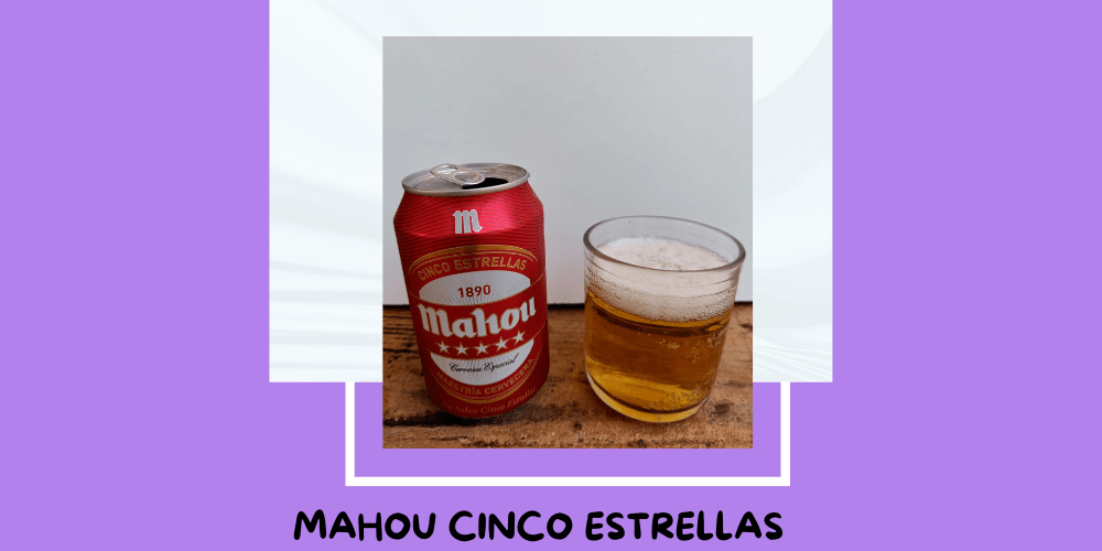 Cerveza Mahou Cinco Estrellas de Mahou