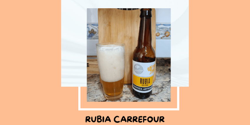 Cerveza Rubia de Carrefour