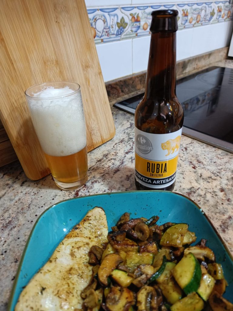 Cerveza Rubia de Carrefour