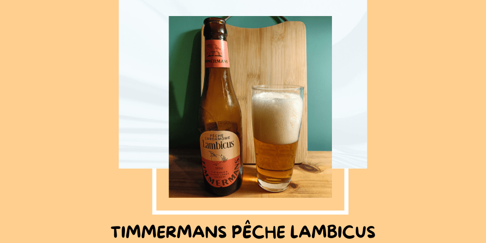 Cerveza Timmermans Pêche Lambicus de Brasserie Timmermans