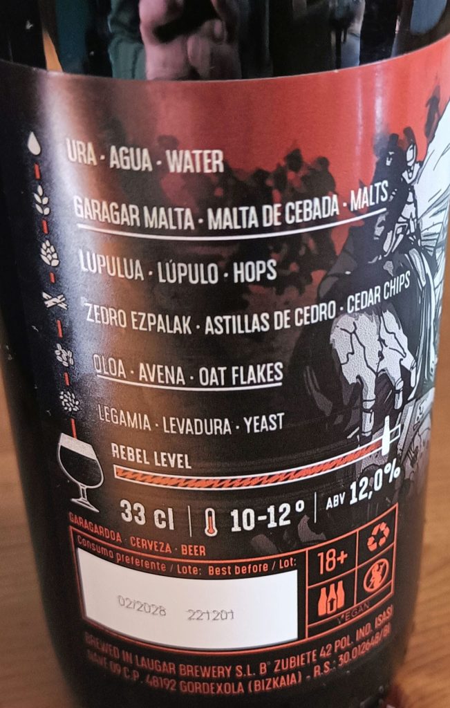 Cerveza Black Tundra de Laugar Brewery