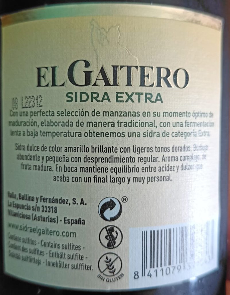 Sidra Extra El Gaitero