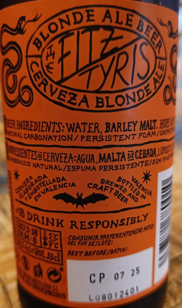 Cerveza Craft Beer de The Fitzgerald
