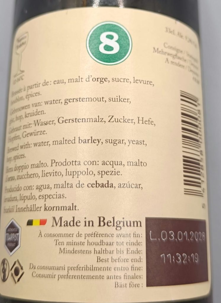 Cerveza Rochefort 8 de Brasserie de Rochefort