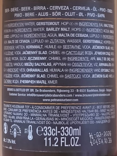 Cerveza Aged Pale de Petrus