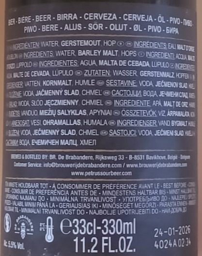 Cerveza Rood Bruin de Petrus