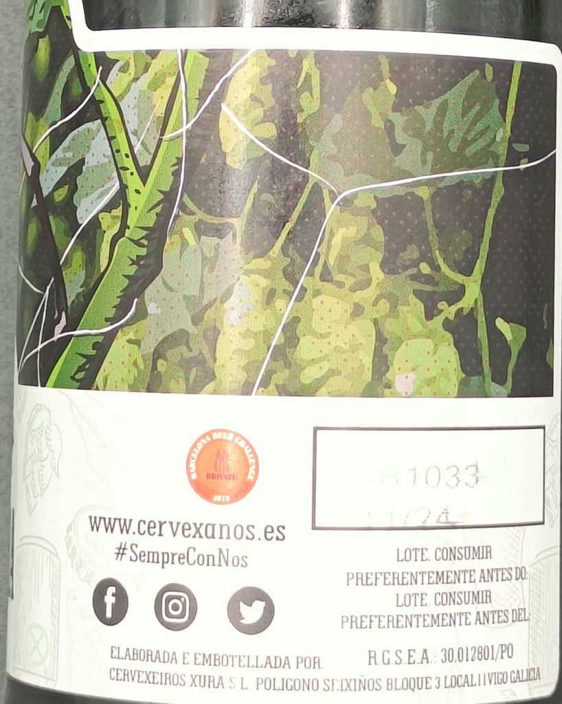 Cerveza Viúva Negra de Cervexa NÓS