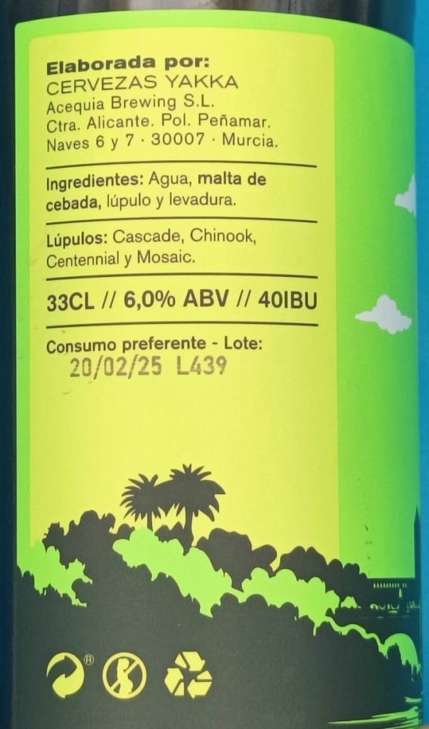 Cerveza Zambombazo de Cervezas Yakka y El Refugio de la Cerveza