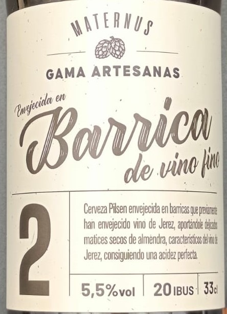 Cerveza Envejecida en Barrica de Vino Fino 2 de Aldi