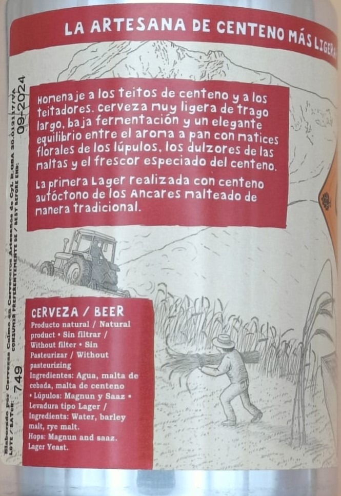 Cerveza Teita Rye Lager