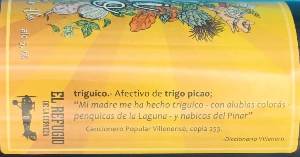 Cerveza Triguico de El Refugio de la Cerveza