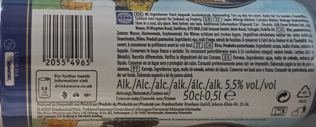 Cerveza Festbier de Lidl