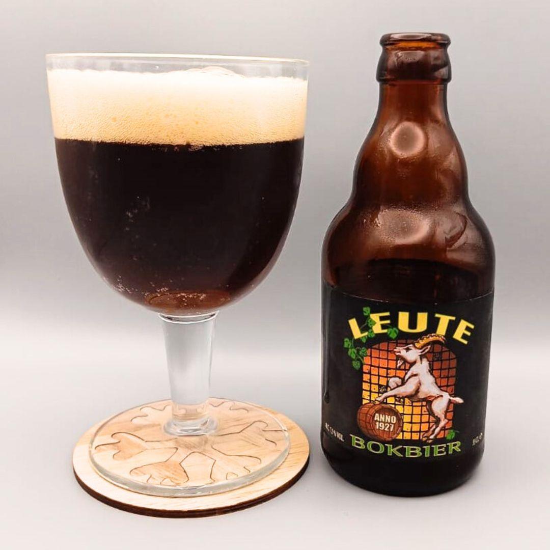 Imagen de la cerveza Leute Bokbier que muestra el producto servido