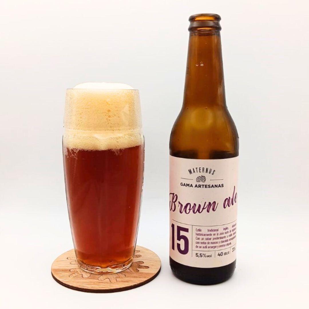Imagen de la cerveza Brown Ale 15 que muestra el producto servido