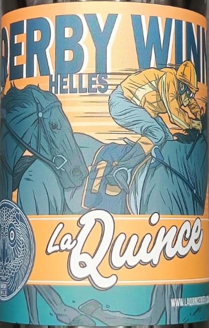 Imagen de la etiqueta Derby Winner que muestra toda la información legal