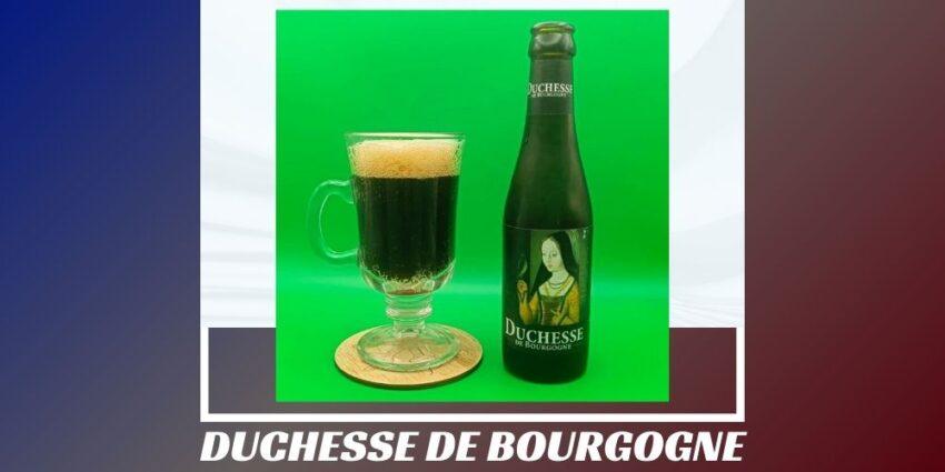 Imagen de la portada de la cerveza Duchesse de Bourgogne que muestra el producto y el nombre