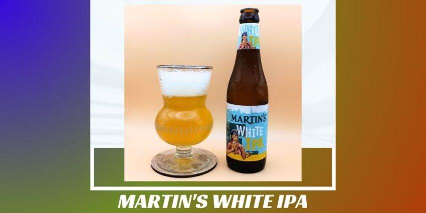 Imagen de la portada de la cerveza Martin’s White IPA que muestra el producto y el nombre