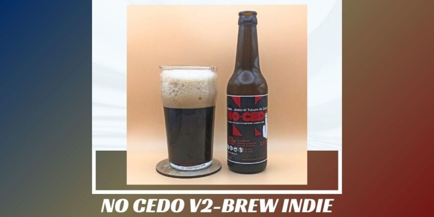 Imagen de la portada de la cerveza NO CEDO v2 que muestra el producto y el nombre