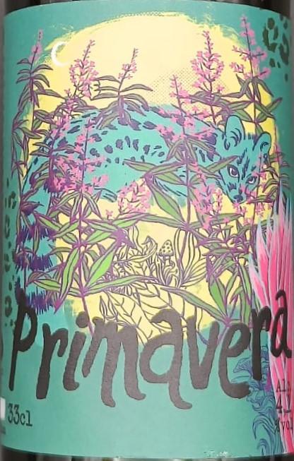 Imagen de la etiqueta PRIMAVERA que muestra toda la información legal