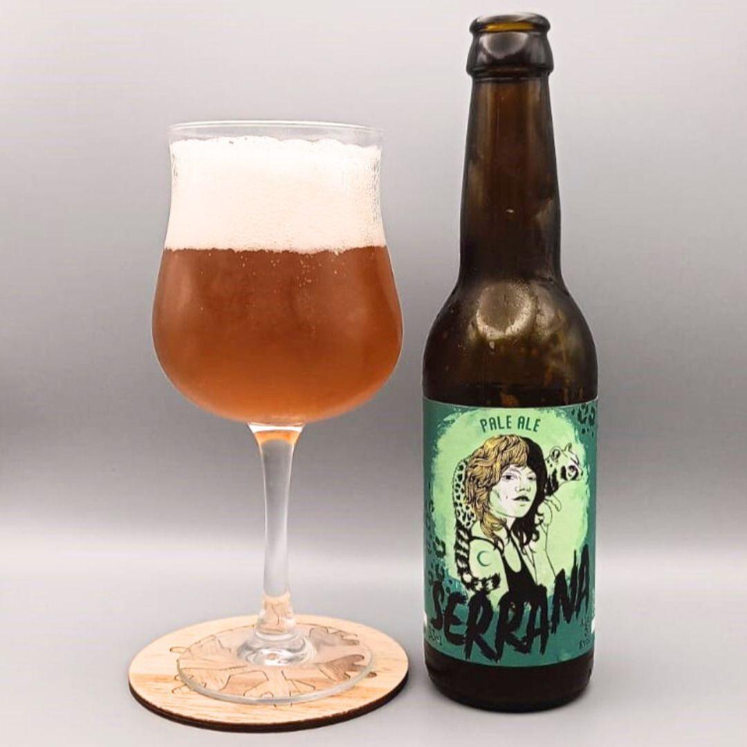 Imagen de la cerveza SERRANA que muestra el producto servido