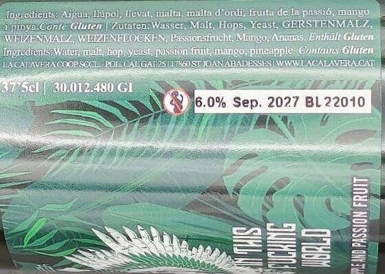 Imagen de la etiqueta So Much Stupid (Part. 2) que muestra toda la información legal