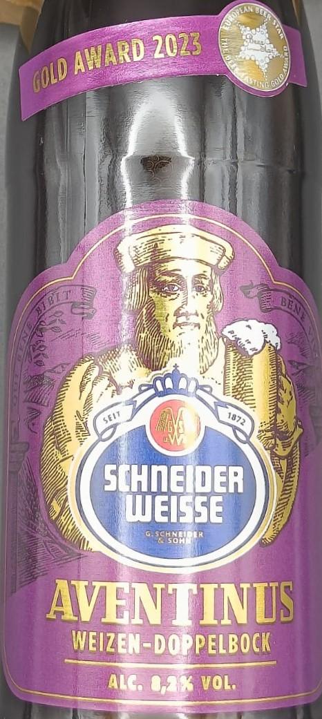 Imagen de la etiqueta Aventinus Tap 6 que muestra toda la información legal