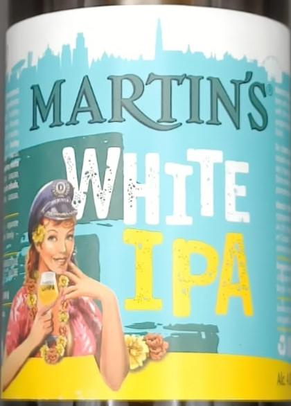 Imagen de la etiqueta Martin’s White IPA que muestra toda la información legal