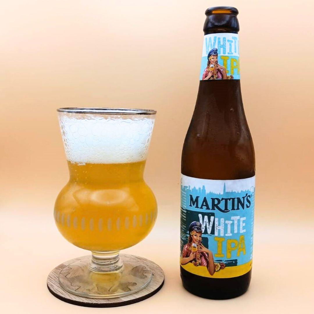 Imagen de la cerveza Martin’s White IPA que muestra el producto servido