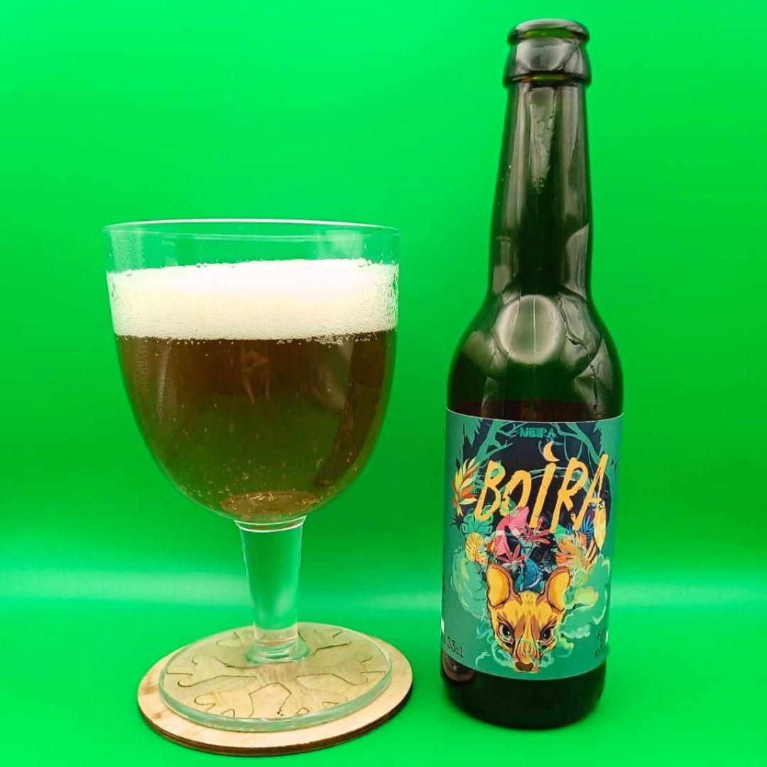 Imagen de la cerveza BOIRA que muestra el producto servido