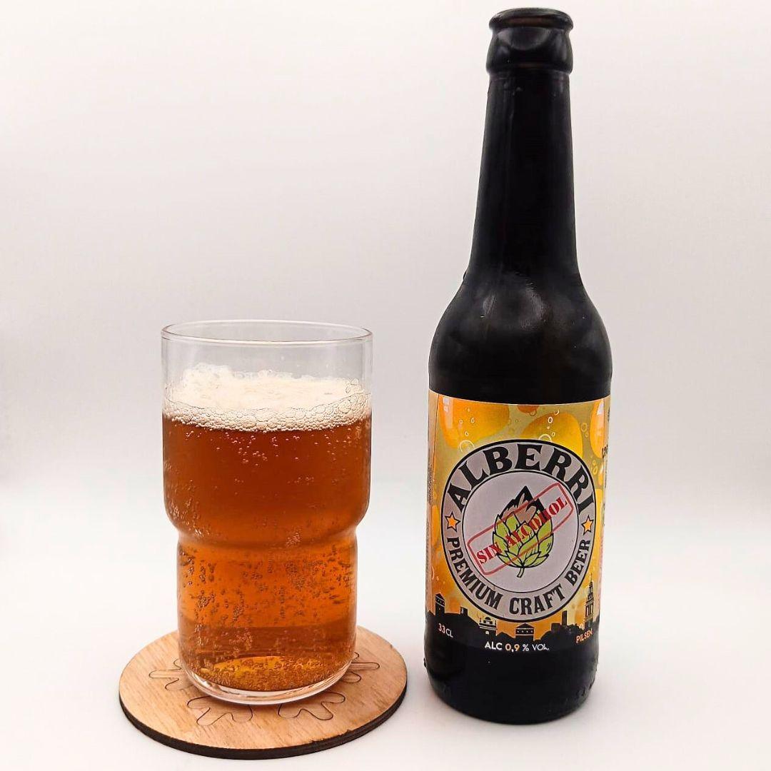 Imagen de la cerveza Sin Alcohol que muestra el producto servido