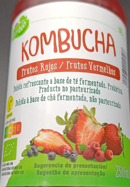 Imagen de la etiqueta Frutos Rojos que muestra toda la información legal