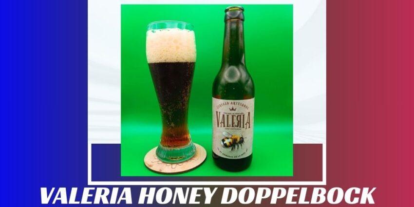 Imagen de la portada de la cerveza Valeria Honey Doppelbock que muestra el producto y el nombre