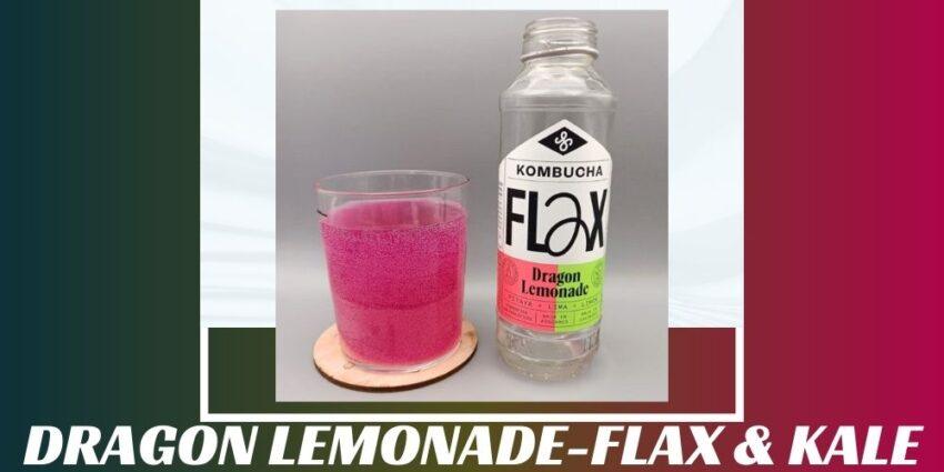 Imagen de la portada de la kombucha Dragon Lemonade que muestra el producto y el nombre