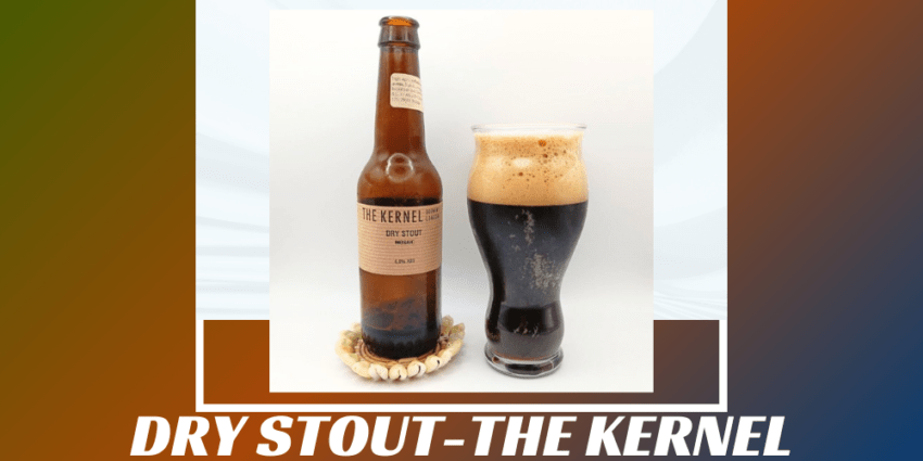 Imagen de la portada de la cerveza Dry Stout que muestra el producto y el nombre