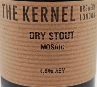 Imagen de la etiqueta Dry Stout que muestra toda la información legal