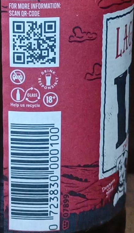 Imagen de la etiqueta IPA que muestra toda la información legal