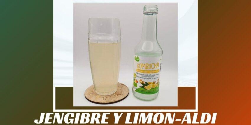 Imagen de la portada de la kombucha Jengibre y Limón que muestra el producto y el nombre