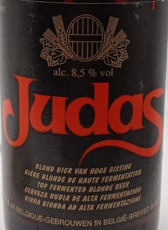 Imagen de la etiqueta Judas que muestra toda la información legal