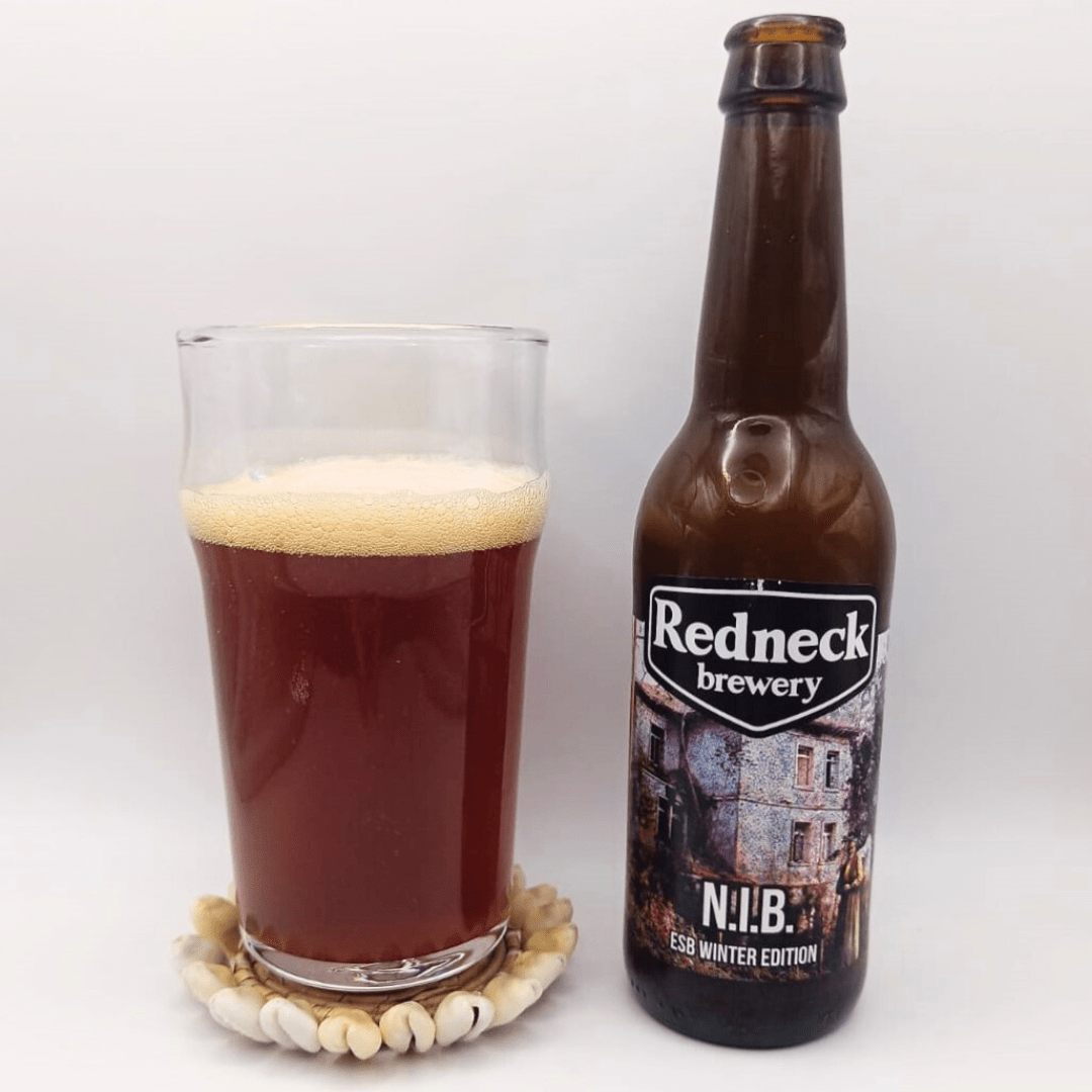 Imagen de la cerveza N.I.B. que muestra el producto servido
