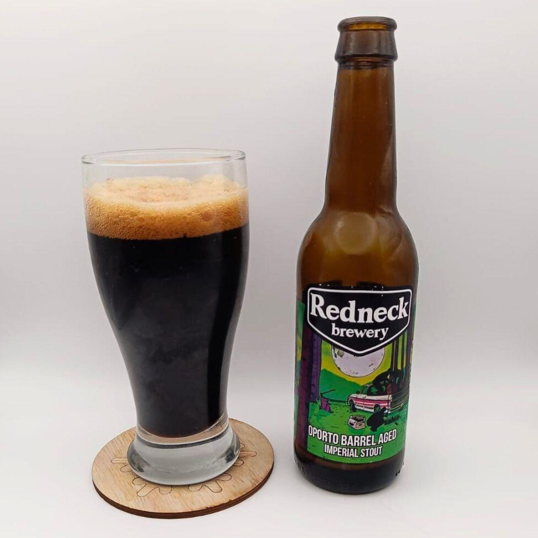 Imagen de la cerveza Oporto Barrel Aged que muestra el producto servido