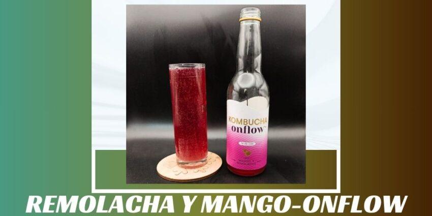 Imagen de la portada de la kombucha Remolacha y Mango que muestra el producto y el nombre