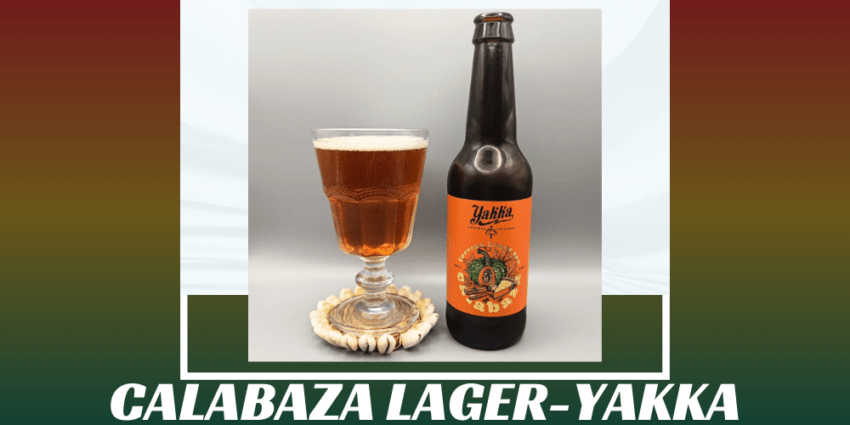 Imagen de la portada de la cerveza Calabaza Lager que muestra el producto y el nombre