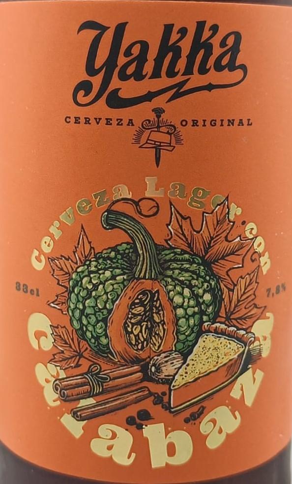 Imagen de la etiqueta Calabaza Lager que muestra toda la información legal