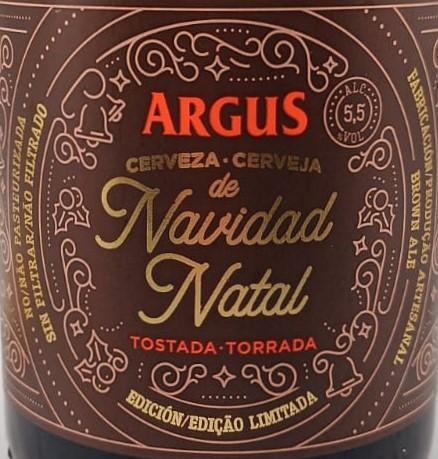 Imagen de la etiqueta de Navidad Tostada que muestra toda la información legal