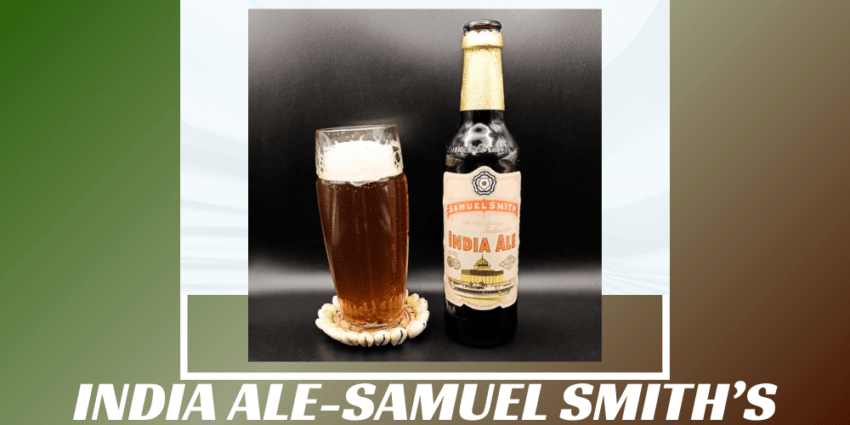 Imagen de la portada de la cerveza India Ale que muestra el producto y el nombre