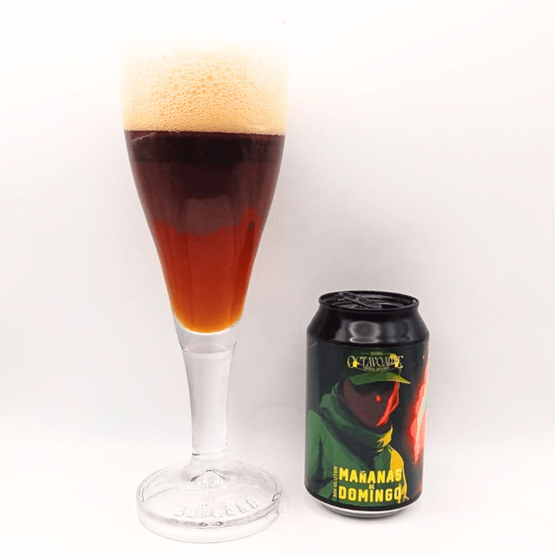 Imagen de la cerveza Mañanas de Domingo que muestra el producto servido