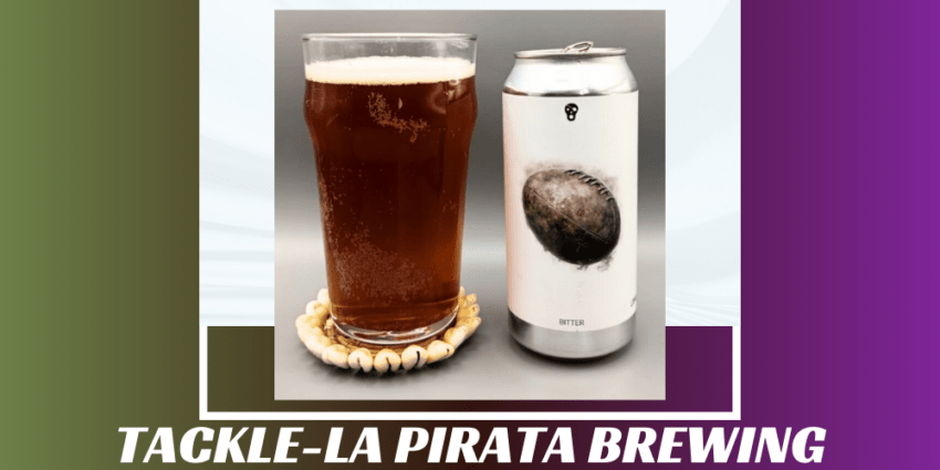 Imagen de la portada de la cerveza Tackle que muestra el producto y el nombre