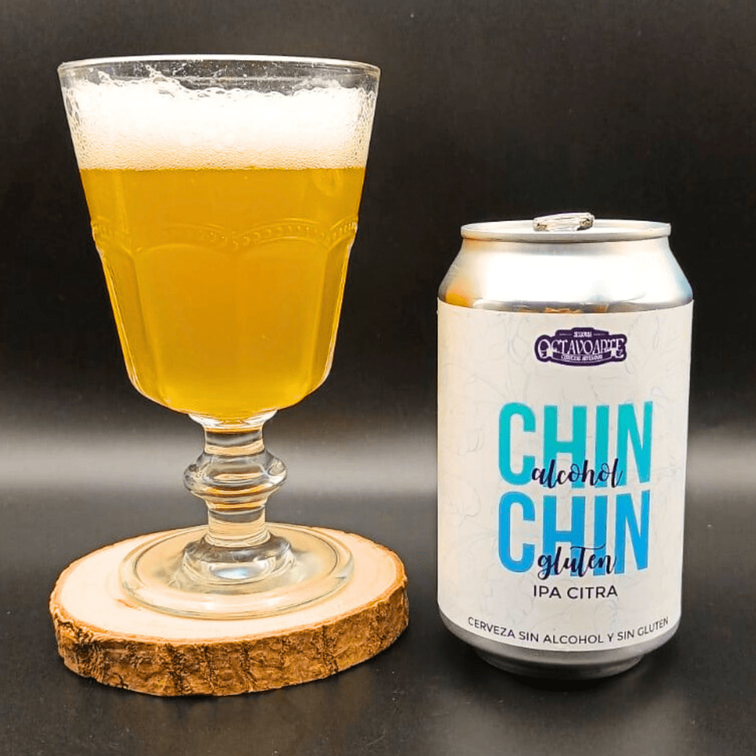 Imagen de la cerveza Chin Chin que muestra el producto servido