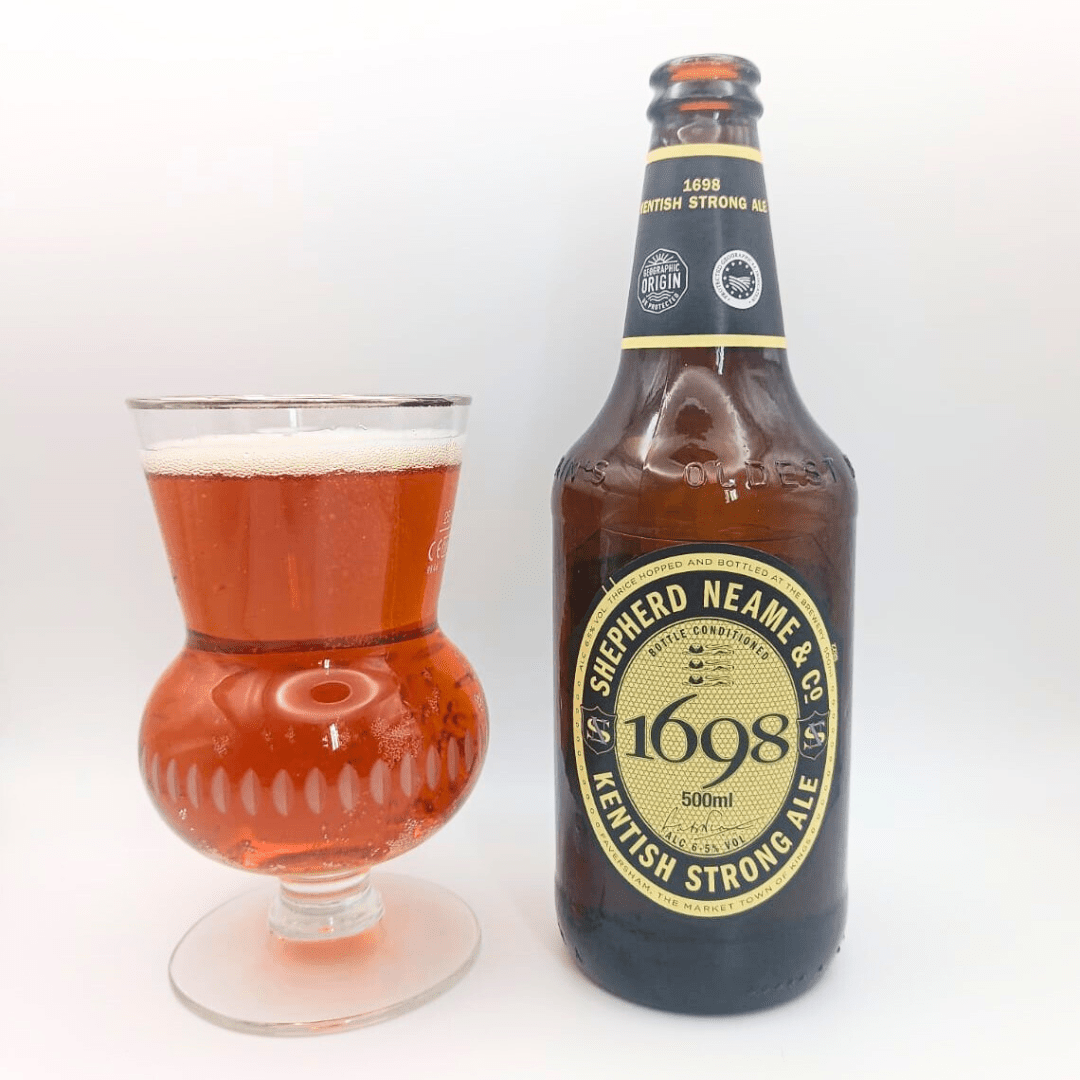 Imagen de la cerveza British Strong Ale que muestra el producto servido